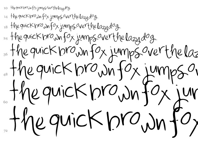 Mix Freo font waterfall